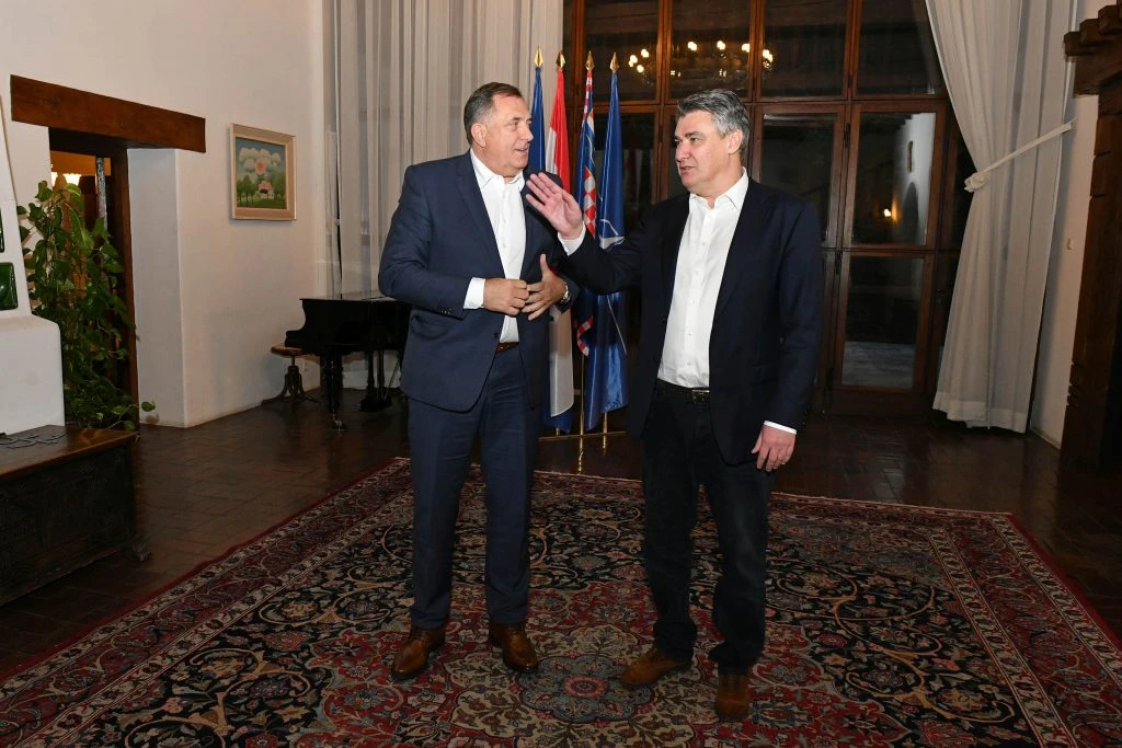 Milanović na Pantovčaku primio Dodika: Četiri stranca destabiliziraju BiH