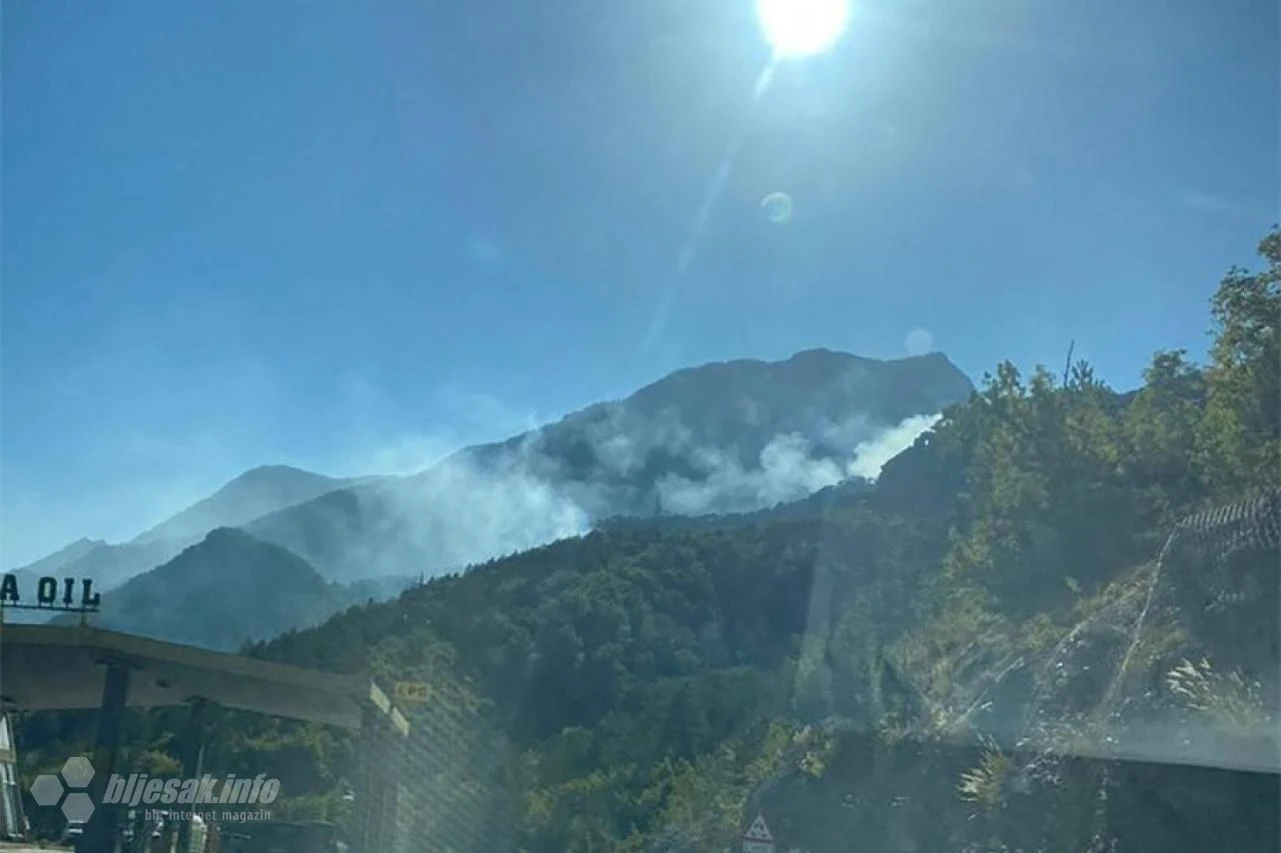 Požar u Donjoj Jablanici i dalje aktivan