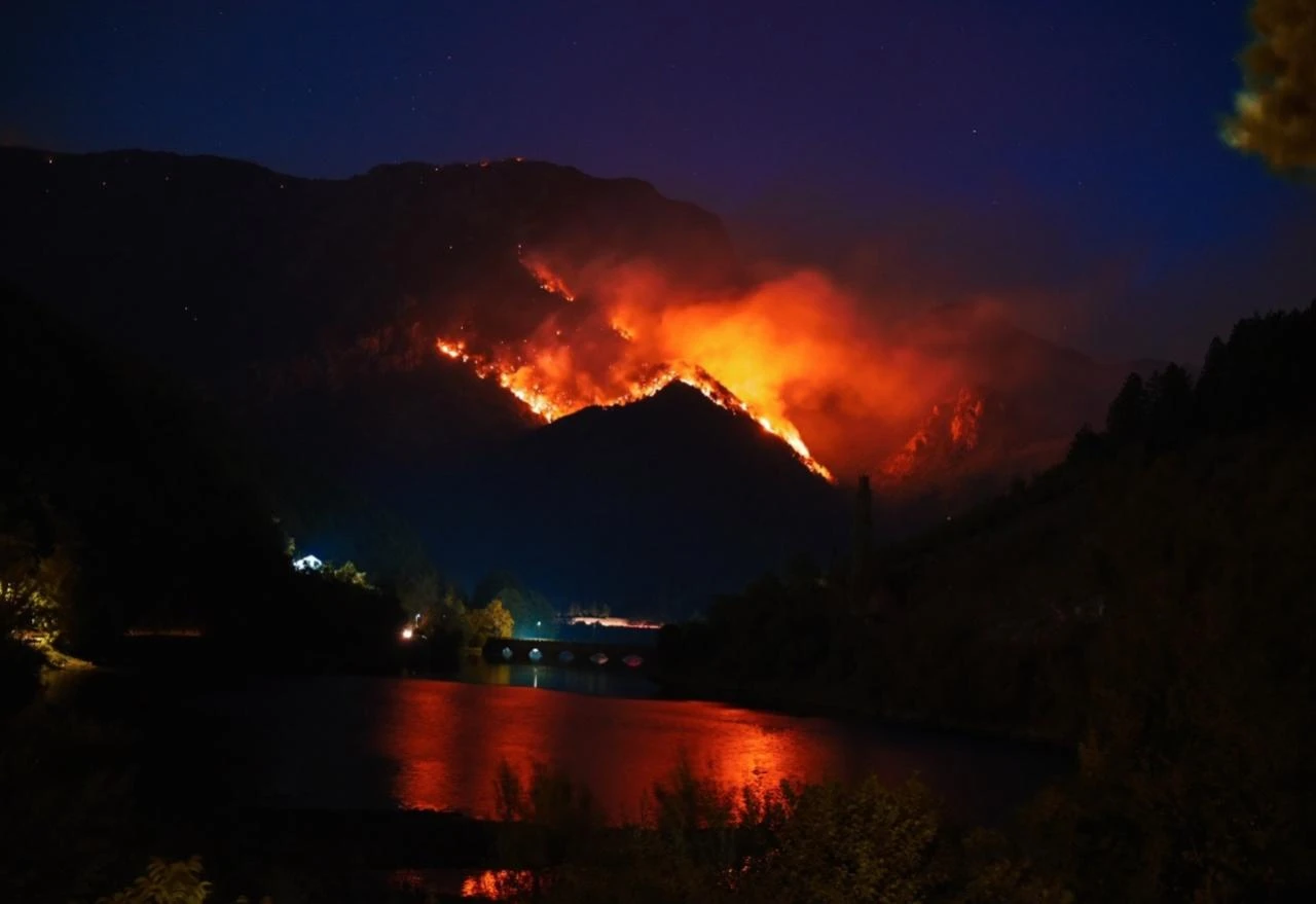 Gori Čvrsnica, požar se spušta prema naselju