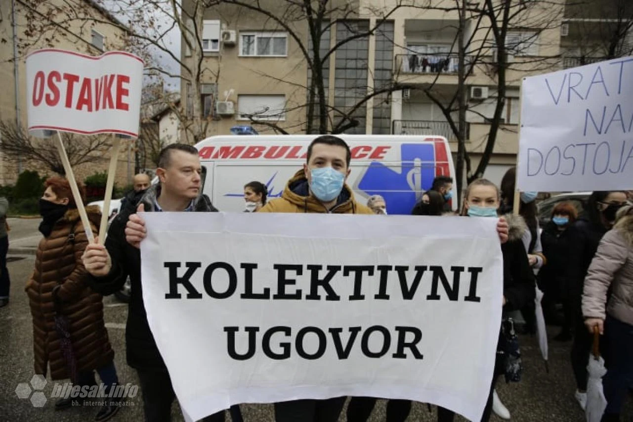 Zdravstveni radnici: Stižu šatori pred Vladu HNŽ-a!