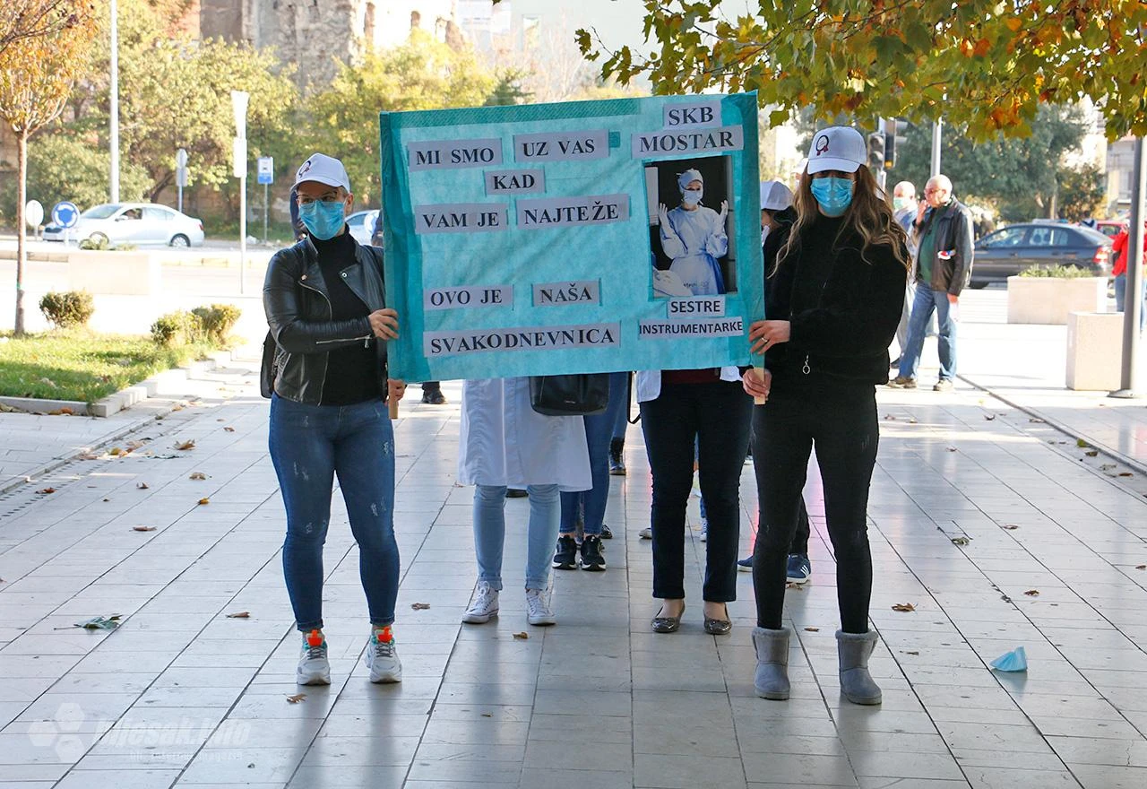 Sindikat SKB Mostar: Za sve se ima, osim za zdravstvene radnike