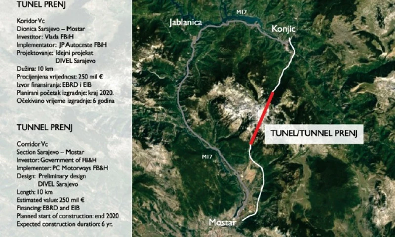 Traže se izvođači za mostarske dionice Koridora i tunel Prenj  