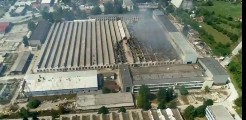 Požar u bivšoj tvornici podmetnut