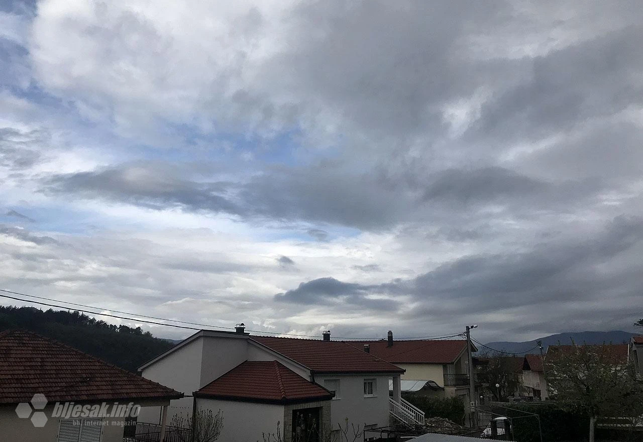 Petak oblačan s lokalnim pljuskovima i grmljavinom