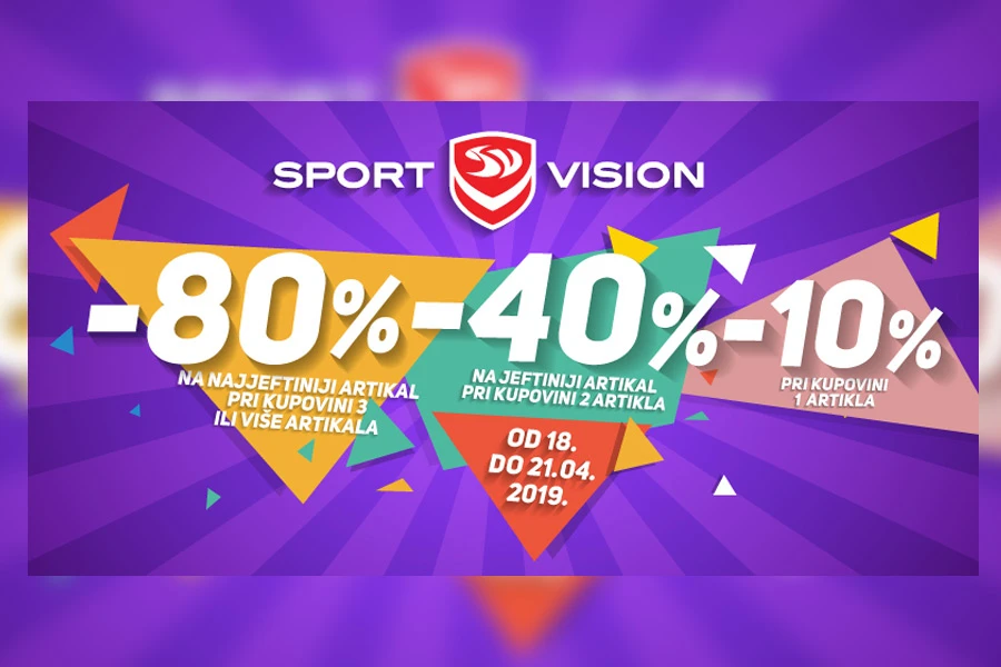 U Sport Vision trgovinama specijalna sniženja!