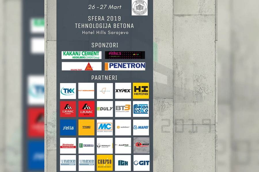 Sve spremno za znanstveno-stručnu konferenciju ''Sfera 2019: Tehnologija betona''