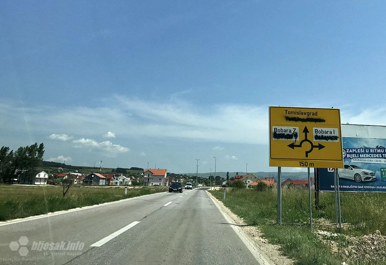 Na cestama na području Livna i Tomislavgrada jaki udari vjetra