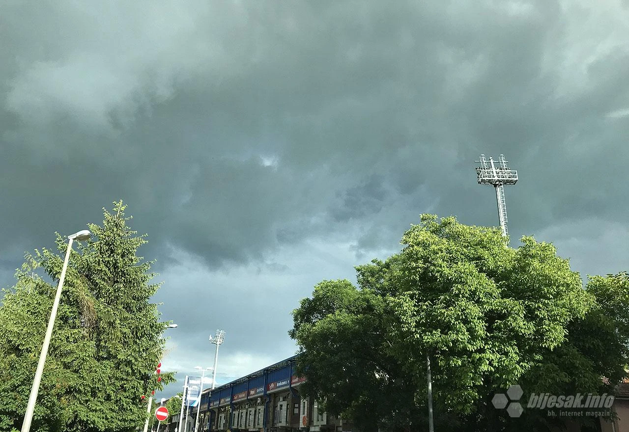 Umjereno do pretežno oblačno vrijeme