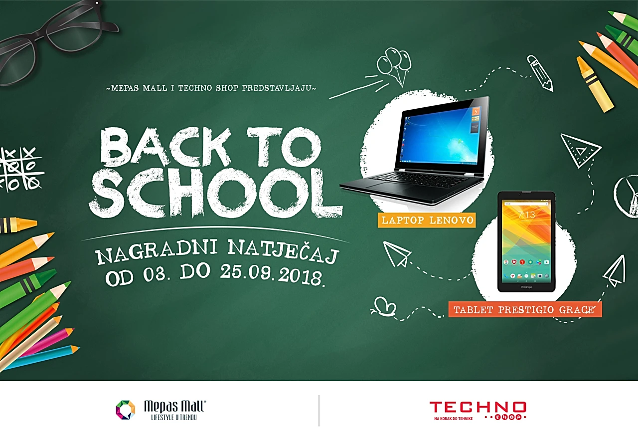 Mepas Mall: Nagradni natječaj BACK TO SCHOOL