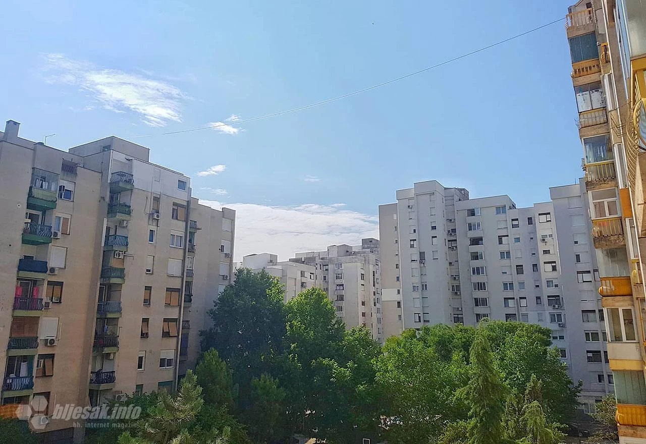 Umjereno do pretežno oblačno vrijeme, Mostar najtopliji