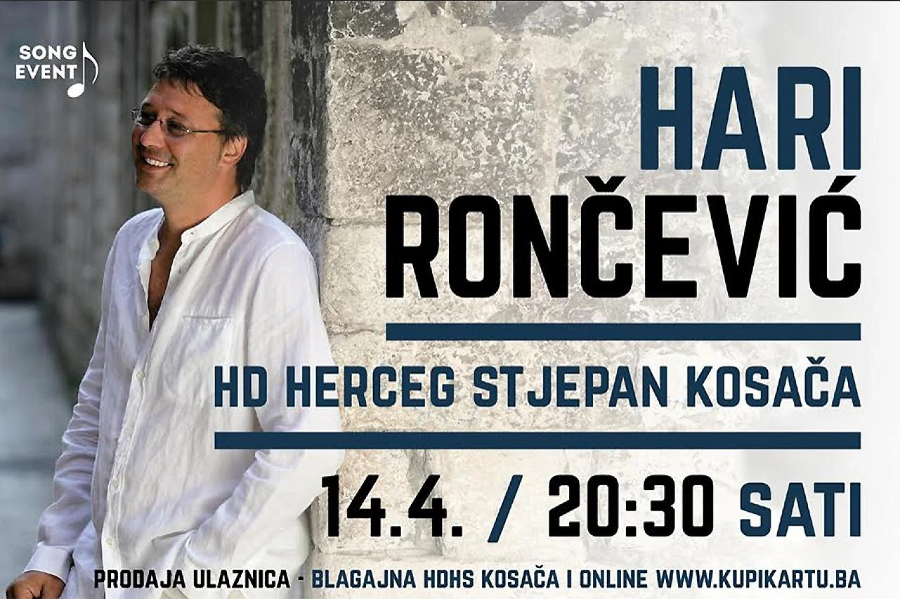 Hari Rončević konačno nastupa u Mostaru