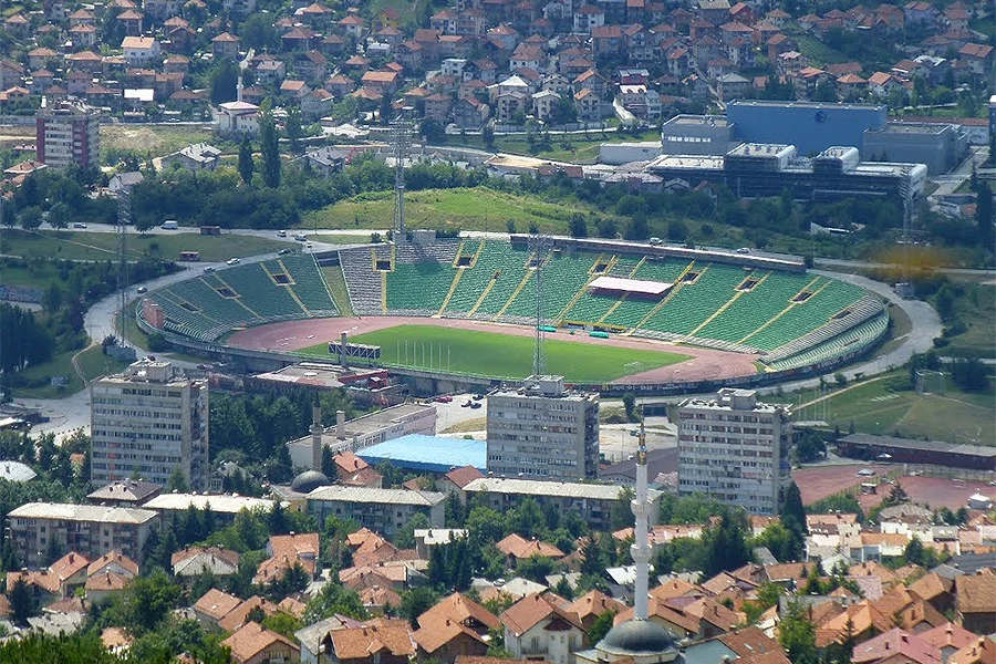 Predstavnici UEFA-e u obilasku stadiona 'Asim Ferhatović Hase'