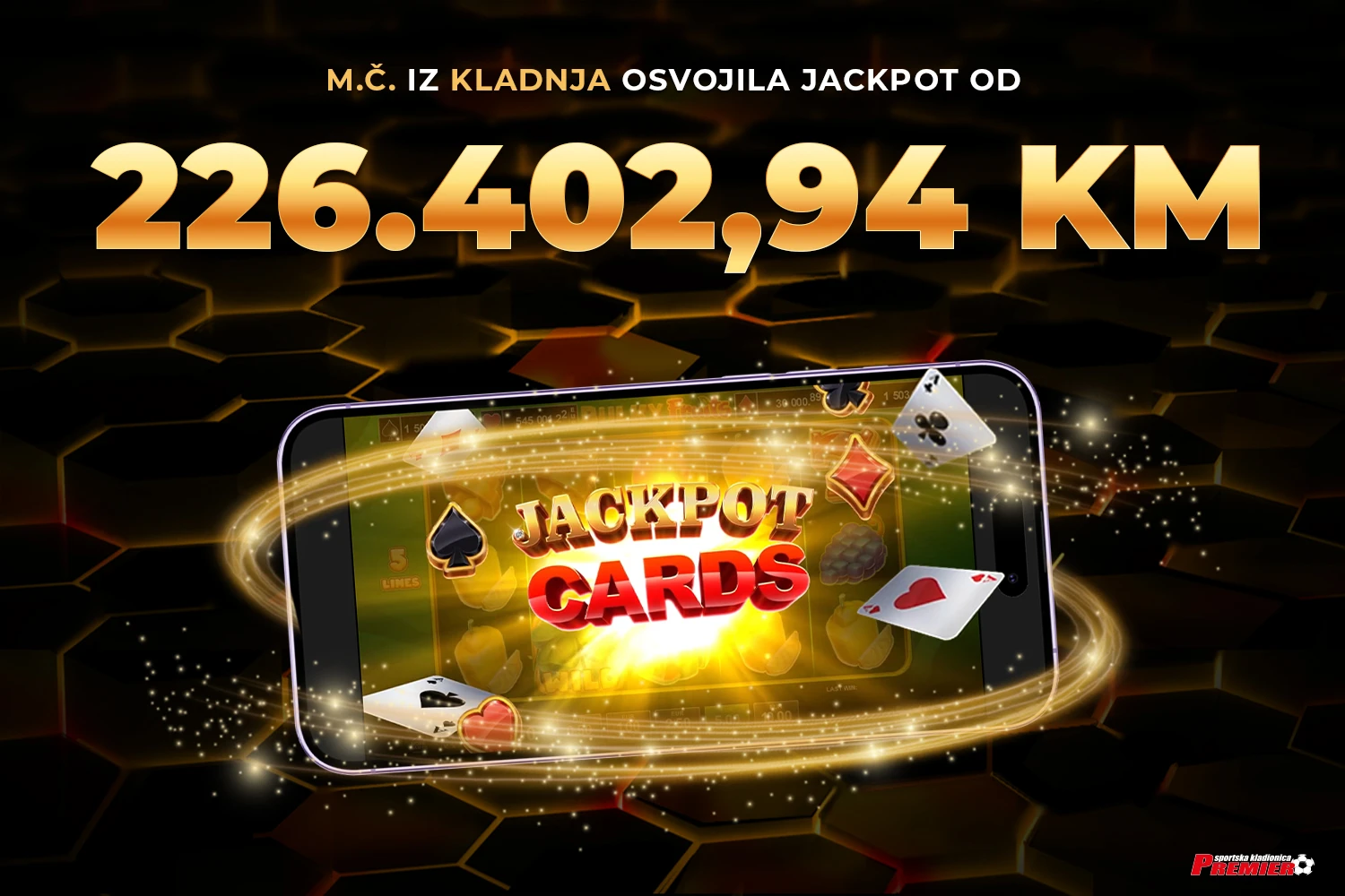 Novi veliki dobitak u Premier kladionici!