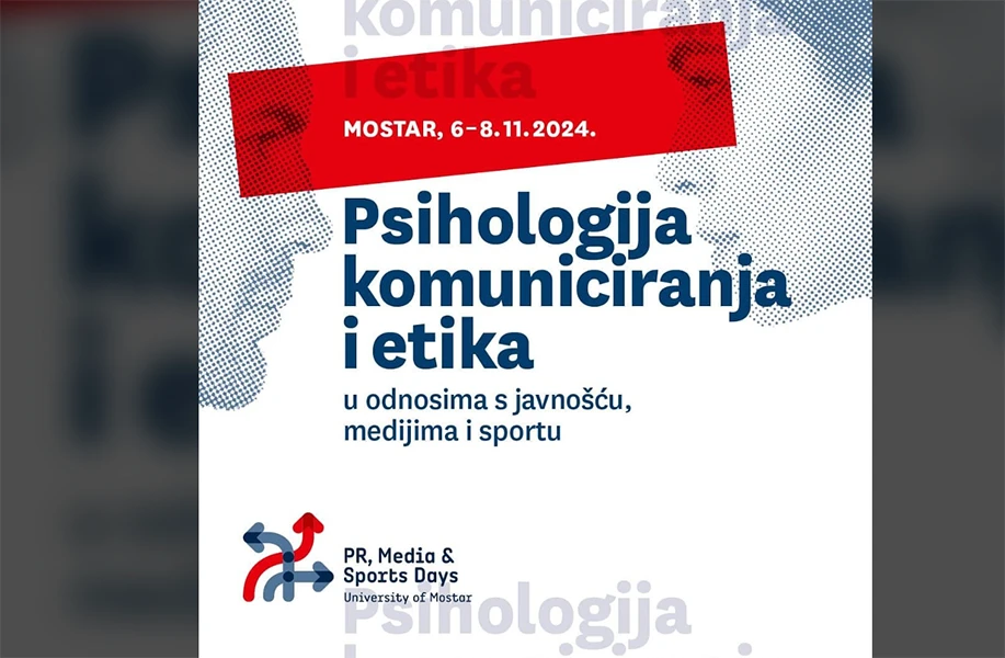 Najava konferencije ''PR, Media & Sports Days University of Mostar''