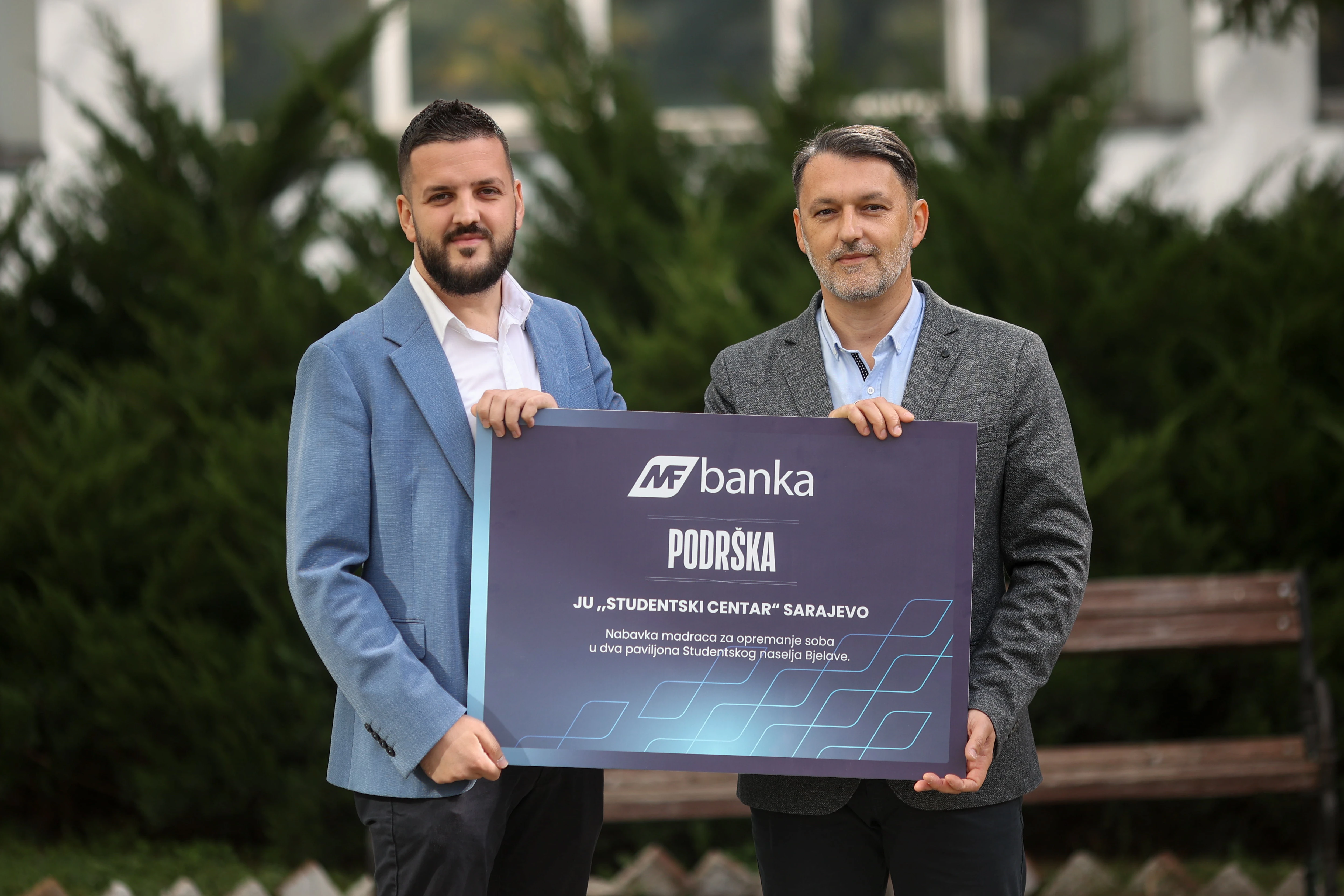 MF banka donirala je nove madrace paviljonima na Bjelavama