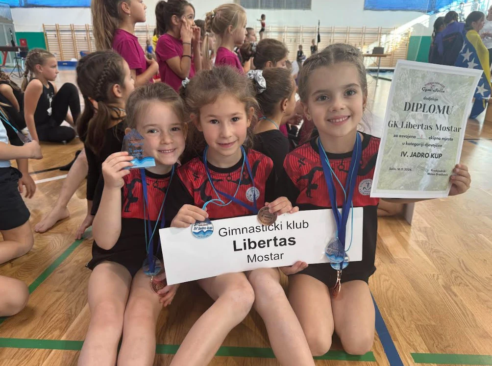 Odličan nastup mostarskih gimnastičarki Libertasa na međunarodnom turniru