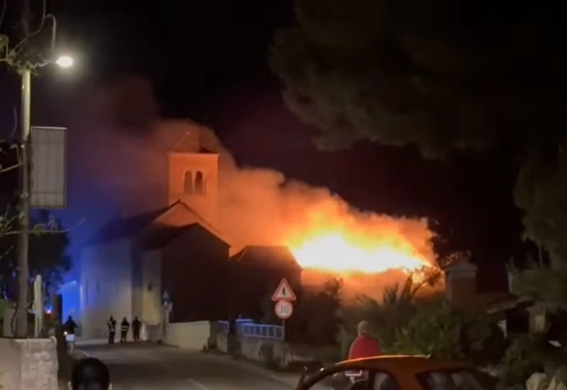 Požar u samostanu na Čiovu: "Spasili smo crkvu, to nam je bio prioriret"