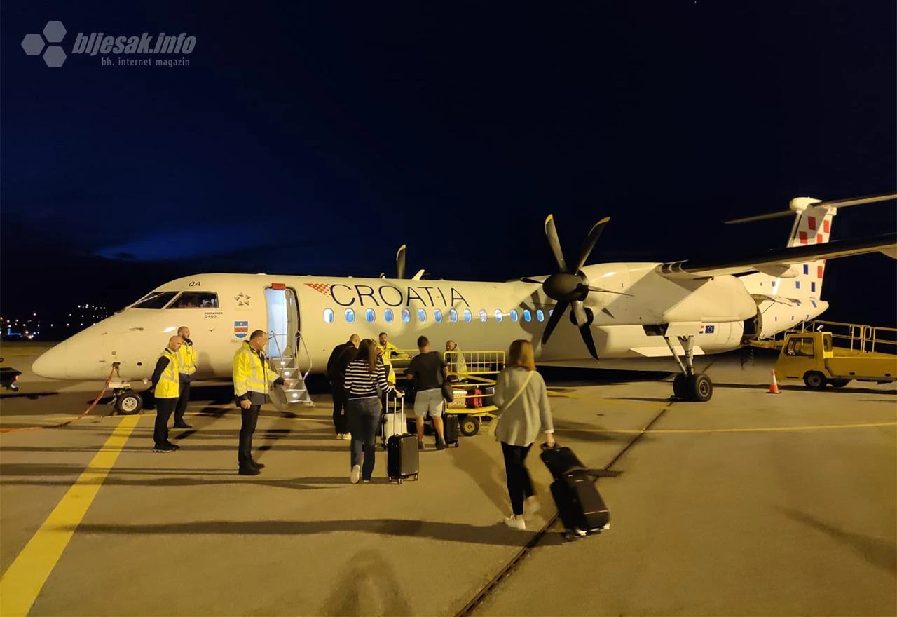 Sinoćnji letovi Croatia Airlinesa za Mostar i Sarajevo vraćeni u Zagreb