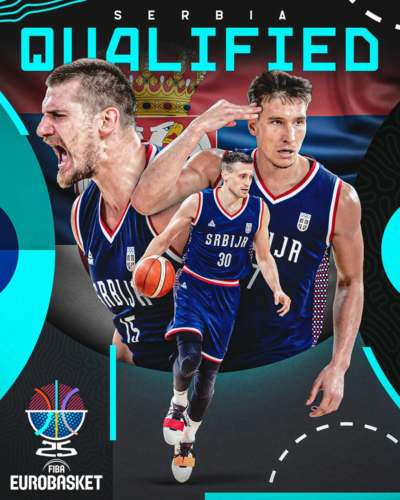 Srbija uz sve pobjede i +96 koš-razliku osigurala plasman na Eurobasket