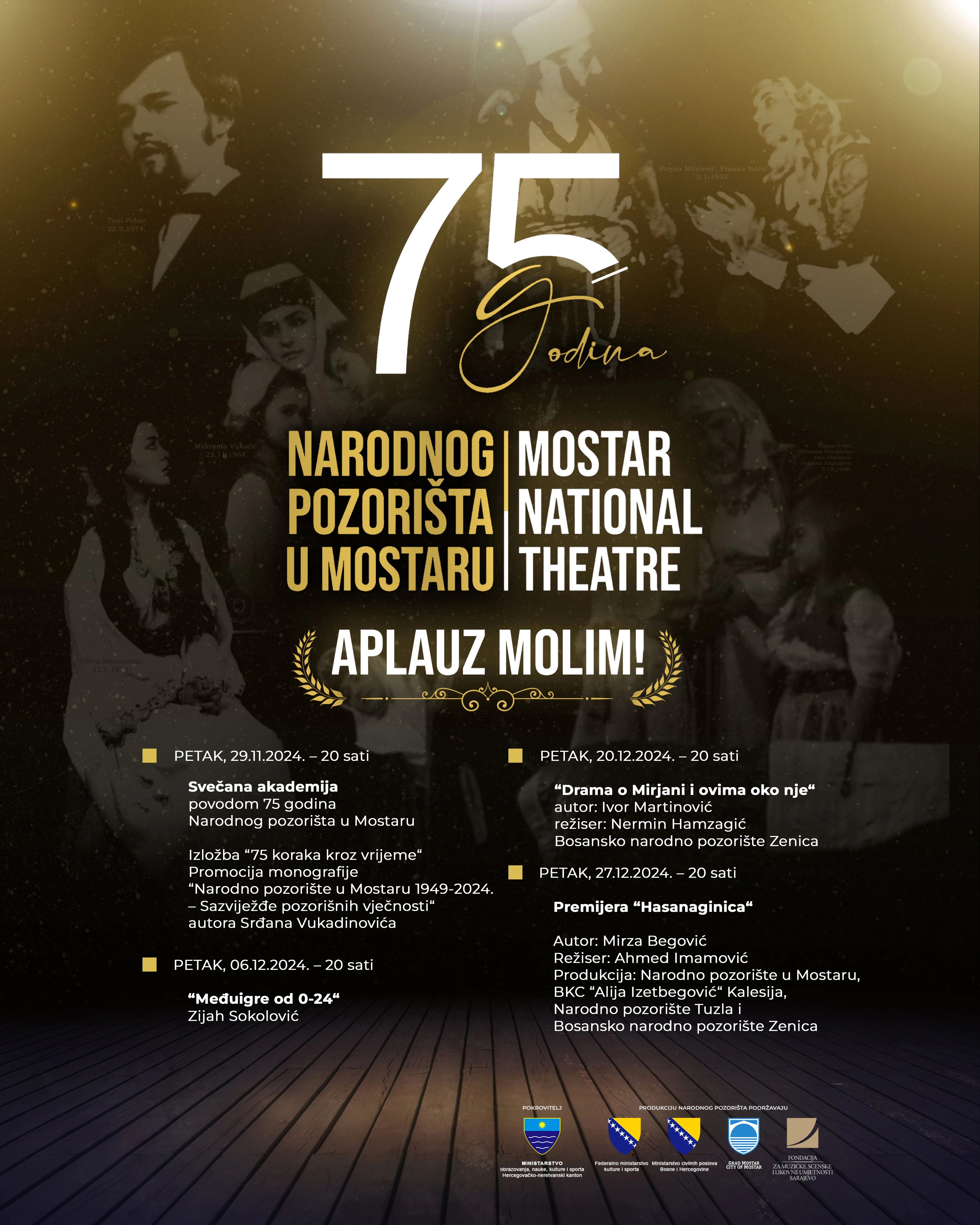 Narodno pozorište Mostar slavi 75. rođendan! Aplauz, molim!