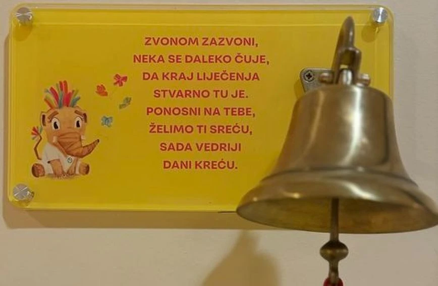 Bolnica u Zagrebu dobila zvono kojim će maleni pacijenti označiti kraj liječenja