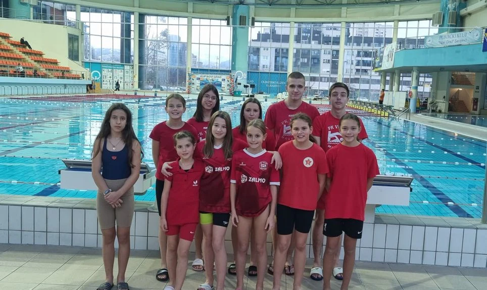 Nove medalje za plivačice Veleža