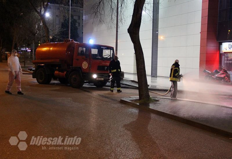 Dezinfekcija ulica Mostara