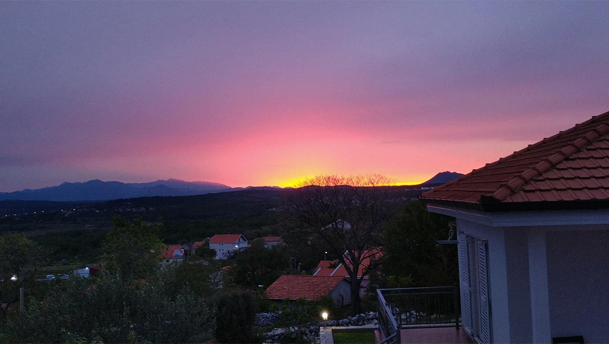 Zalazak sunca u Međugorju