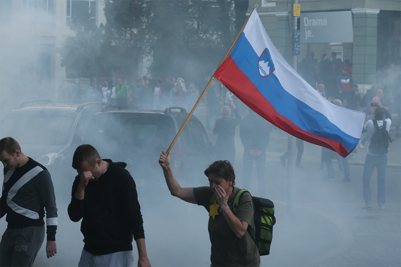 Prosvjed u Sloveniji