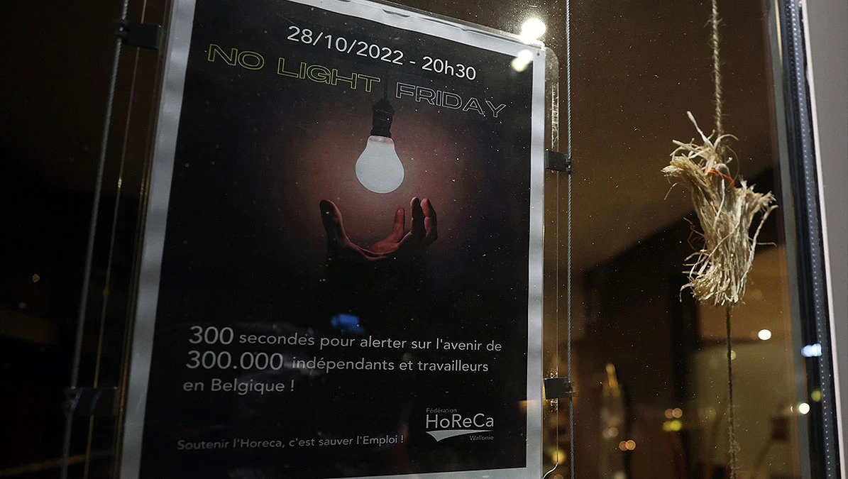 "Petak bez svjetla" u restoranima u Belgiji