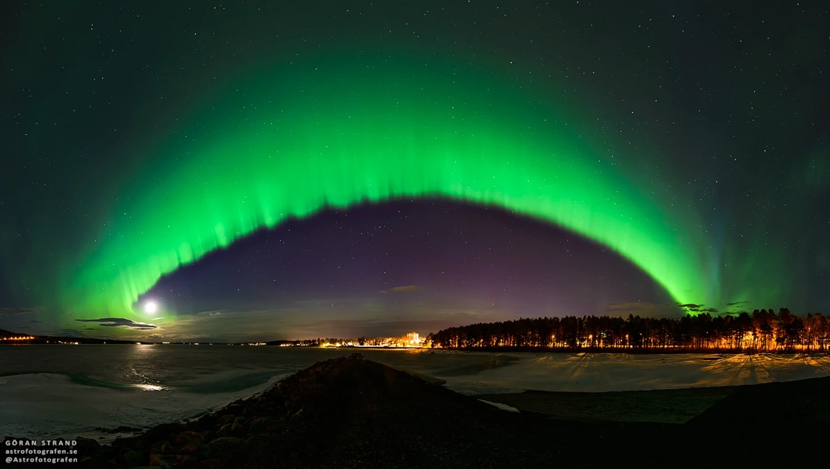 Zelena Aurora iznad Švedske