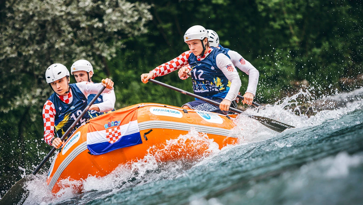 Ekipa iz Republike Hrvatske na Europskom rafting prvenstvu u Konjicu