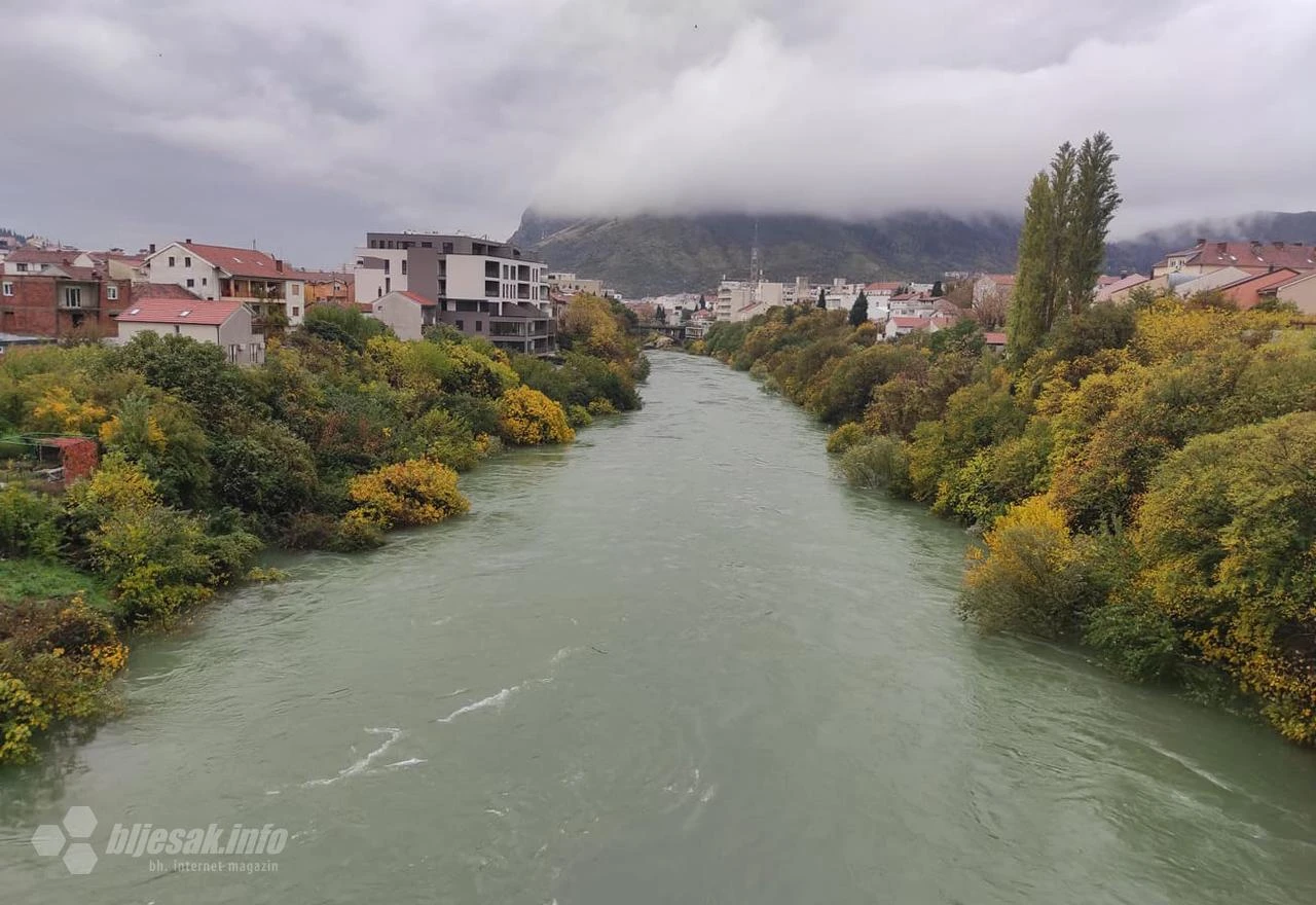 Mostar: Neretva u nešto manje od četiri sata porasla za 119 cm 