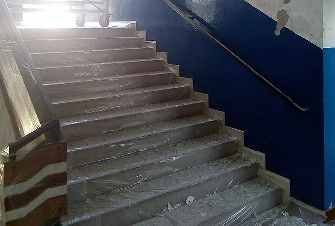 Renovira se dvorana na Bijelom brijegu: Instalira se grijanje, uređuje ulaz...