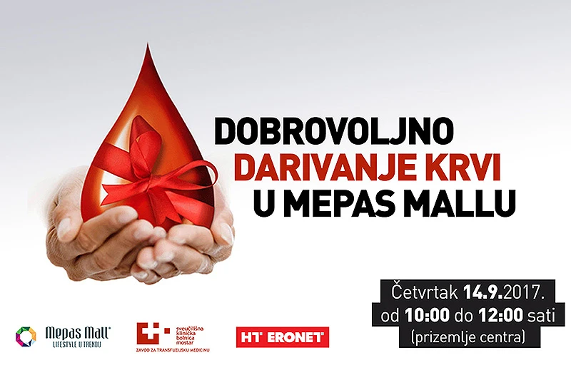 Dobrovoljno darivanje krvi u Mepas Mallu