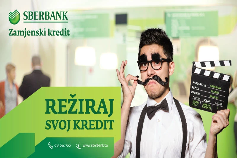 'Režiraj svoj kredit' - nova akcija kredita Sberbank BH