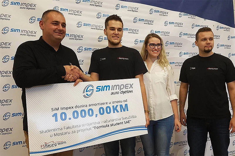 Mostarski studenti dobili amortizere za novi bolid