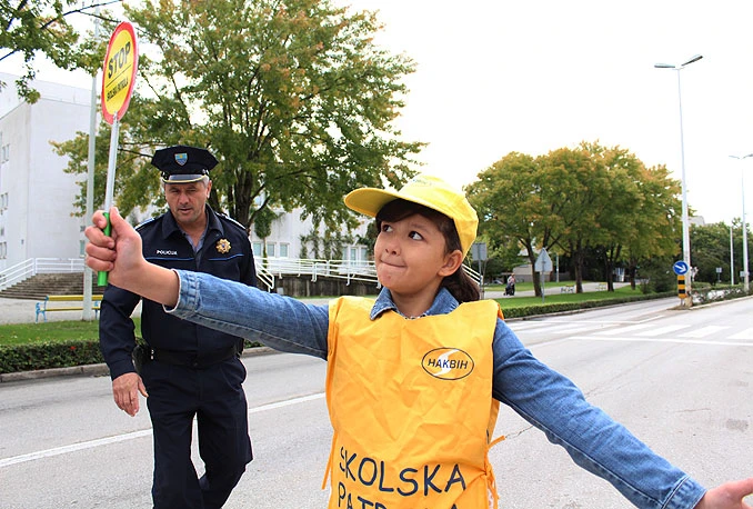 HBŽ provodi akciju ''Počela je školska godina - zaštitimo djecu u prometu''