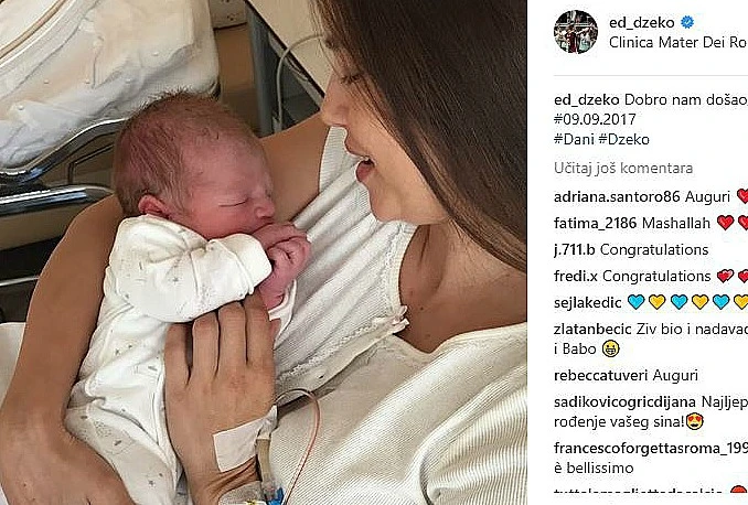 Džeko i Amra dobili sina