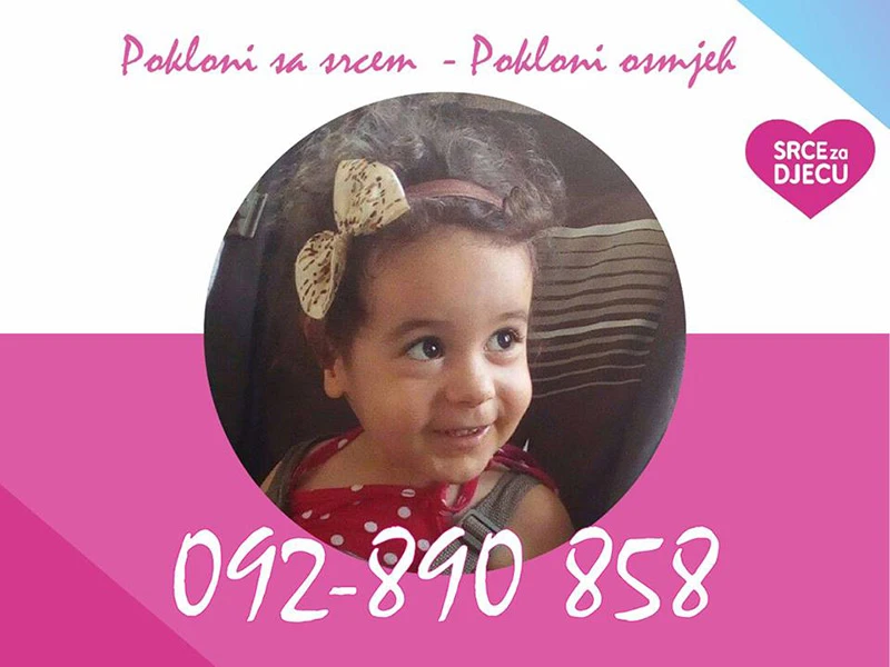 Pozivom na 092 890 858 pomozimo malenoj Ani Riti