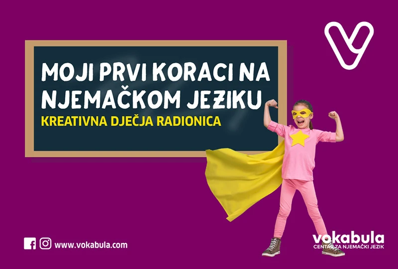 Kreativna dječja radionica 'Moji prvi koraci na njemačkom jeziku'