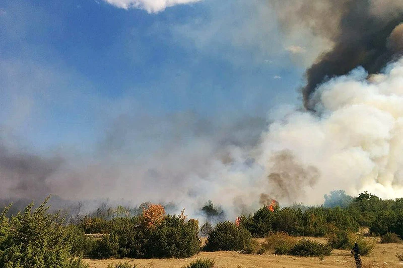 Ponovno se razbuktao požar kod Kistanja, gase kanaderi