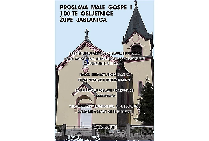 Obilježavanje 100. obljetnice Župe Jablanica