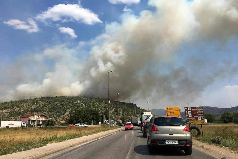 Čapljinci se guše u dimu kojeg je izazvao veliki požar