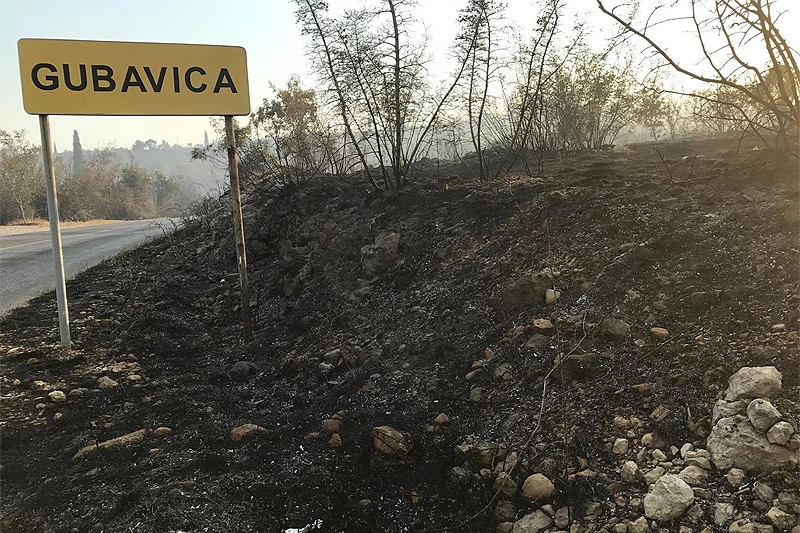 Ponovno aktivan požar u Gubavici