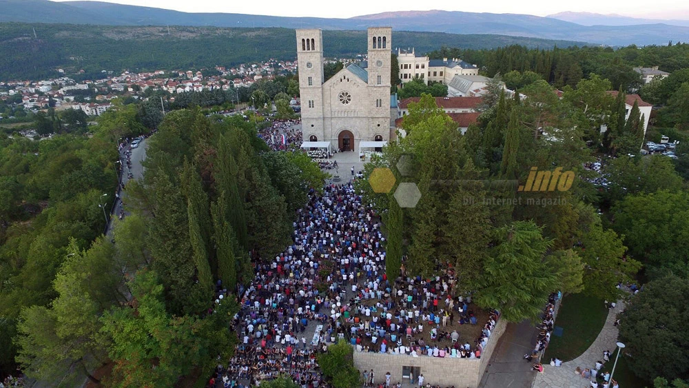 Uočnica Velike Gospe: Pogledajte Brijeg iz zraka