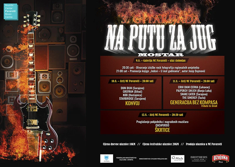 Na putu za jug - Mostar spreman za gitarijadu