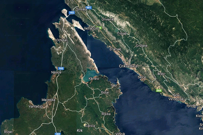 Potres magnitude 3,7 između otoka Krka i Jadranova