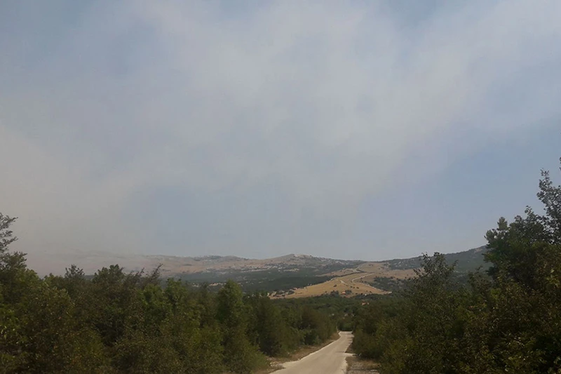 Pojačao se požar na Dinari: Vatra ubrzava prema naseljima