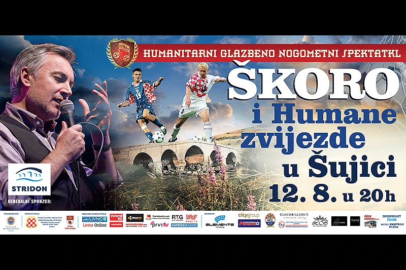 Humane zvijezde Hrvatske i Miroslav Škoro za obnovu Doma kulture u Šujici